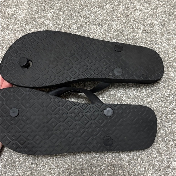 Tory Burch Black and White Floral Sandals - Picture 2 of 5